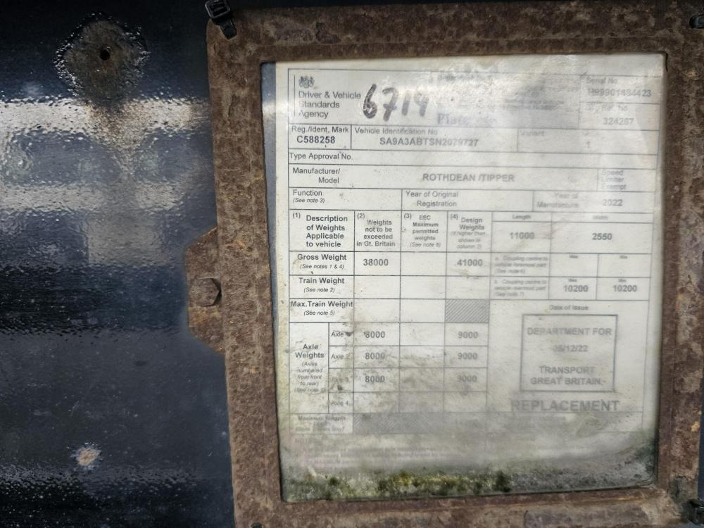 Επικαθήμενο ανατρεπόμενο Rothdean Steel tipper: φωτογραφία 8