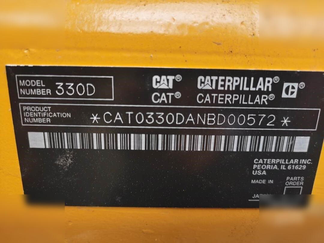 CATERPILLAR 330D - Ερπυστριοφόρος εκσκαφέας: φωτογραφία 5 CATERPILLAR 330D - Ερπυστριοφόρος εκσκαφέας: φωτογραφία 5