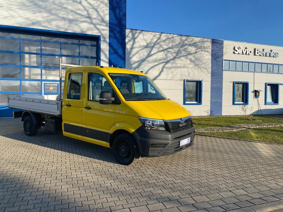 MAN TGE 3.140 Doka Pritsche Lang *STANDHZG* AHK*24 MONATE GARANTIE*1.HAND*INKL.19% MWST*SOFORT!* - Μικρό φορτηγό με καρότσα, Διπλοκάμπινο ελαφρύ επαγγελματικό: φωτογραφία 1 MAN TGE 3.140 Doka Pritsche Lang *STANDHZG* AHK*24 MONATE GARANTIE*1.HAND*INKL.19% MWST*SOFORT!* - Μικρό φορτηγό με καρότσα, Διπλοκάμπινο ελαφρύ επαγγελματικό: φωτογραφία 1