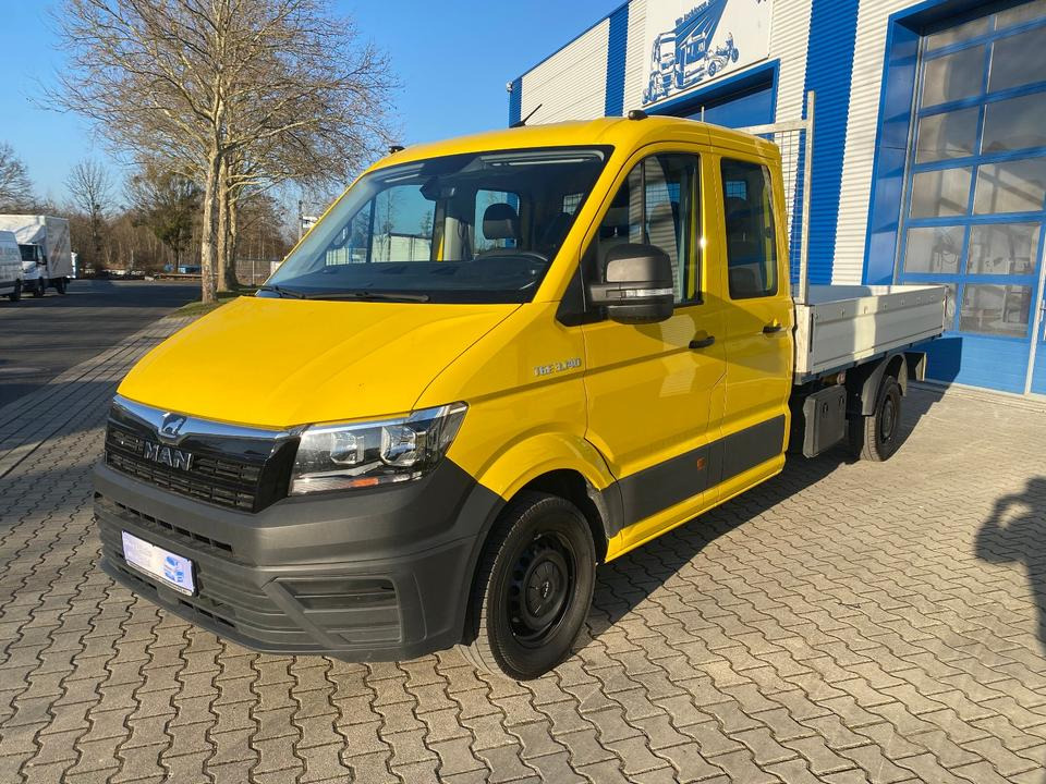 MAN TGE 3.140 Doka Pritsche Lang *STANDHZG* AHK*24 MONATE GARANTIE*1.HAND*INKL.19% MWST*SOFORT!* - Μικρό φορτηγό με καρότσα, Διπλοκάμπινο ελαφρύ επαγγελματικό: φωτογραφία 3 MAN TGE 3.140 Doka Pritsche Lang *STANDHZG* AHK*24 MONATE GARANTIE*1.HAND*INKL.19% MWST*SOFORT!* - Μικρό φορτηγό με καρότσα, Διπλοκάμπινο ελαφρύ επαγγελματικό: φωτογραφία 3
