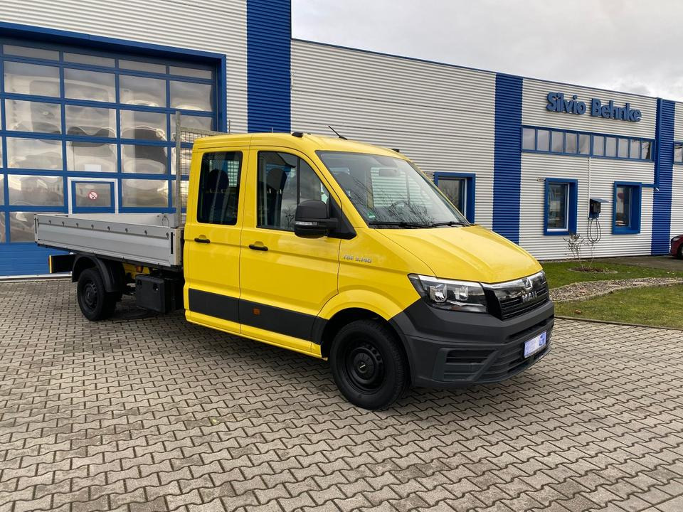 MAN TGE 3.140 Doka Pritsche Lang *STANDHZG* AHK*HECKANTRIEB*1.HAND*INKL.19% MWST*SOFORT!* - Μικρό φορτηγό με καρότσα, Διπλοκάμπινο ελαφρύ επαγγελματικό: φωτογραφία 1 MAN TGE 3.140 Doka Pritsche Lang *STANDHZG* AHK*HECKANTRIEB*1.HAND*INKL.19% MWST*SOFORT!* - Μικρό φορτηγό με καρότσα, Διπλοκάμπινο ελαφρύ επαγγελματικό: φωτογραφία 1