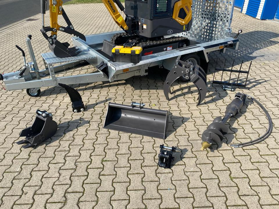 Minibagger BK1250KJSR + Tieflader + Zubehör *INKL.19% MWST*BERGER KRAUS*VERSTELLFAHRWERK* KUBOTA*SOFORT!* - Μίνι εκσκαφέας: φωτογραφία 3 Minibagger BK1250KJSR + Tieflader + Zubehör *INKL.19% MWST*BERGER KRAUS*VERSTELLFAHRWERK* KUBOTA*SOFORT!* - Μίνι εκσκαφέας: φωτογραφία 3