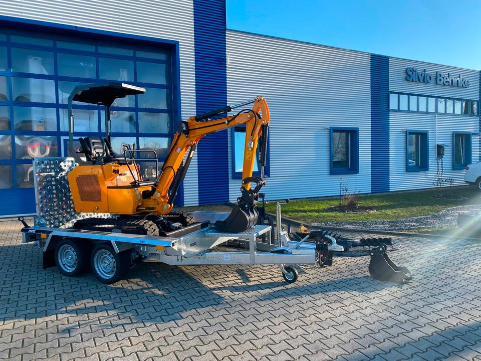 Μίνι εκσκαφέας, Τρέιλερ Minibagger BK1500JS + Anhänger *INKL.19% MWST*BERGER KRAUS*KUBOTA*JOYSTICK*ZUBEHÖRPAKET*SOFORT!*: φωτογραφία 6