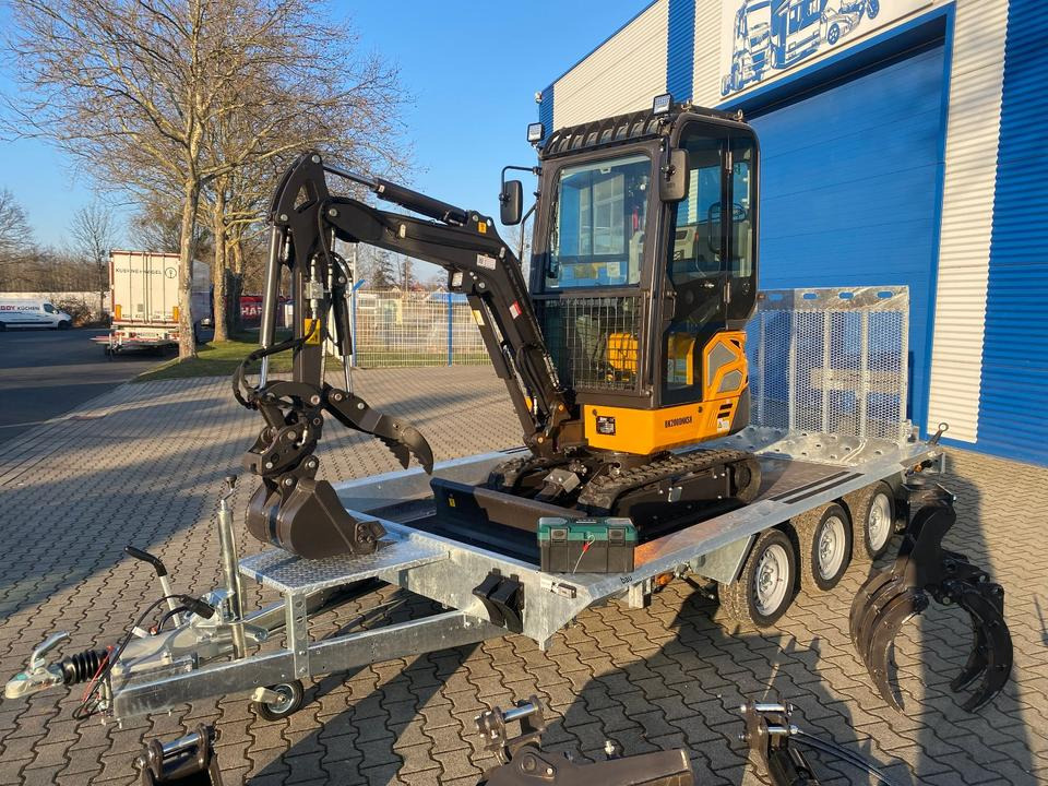 Minibagger BK2000NKSR + Tieflader + Zubehör *INKL.19% MWST*BERGER KRAUS*KUBOTA* KLIMA*SCHWENKARM*VERSTELLFAHRWERK* - Μίνι εκσκαφέας: φωτογραφία 4 Minibagger BK2000NKSR + Tieflader + Zubehör *INKL.19% MWST*BERGER KRAUS*KUBOTA* KLIMA*SCHWENKARM*VERSTELLFAHRWERK* - Μίνι εκσκαφέας: φωτογραφία 4