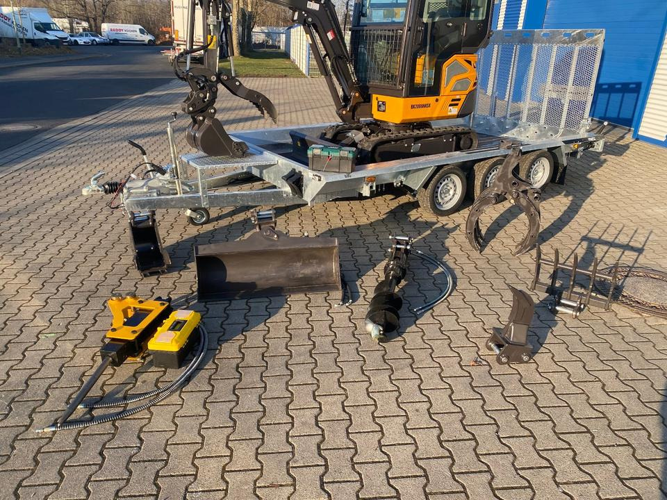 Minibagger BK2000NKSR + Tieflader + Zubehör *INKL.19% MWST*BERGER KRAUS*KUBOTA* KLIMA*SCHWENKARM*VERSTELLFAHRWERK* - Μίνι εκσκαφέας: φωτογραφία 2 Minibagger BK2000NKSR + Tieflader + Zubehör *INKL.19% MWST*BERGER KRAUS*KUBOTA* KLIMA*SCHWENKARM*VERSTELLFAHRWERK* - Μίνι εκσκαφέας: φωτογραφία 2