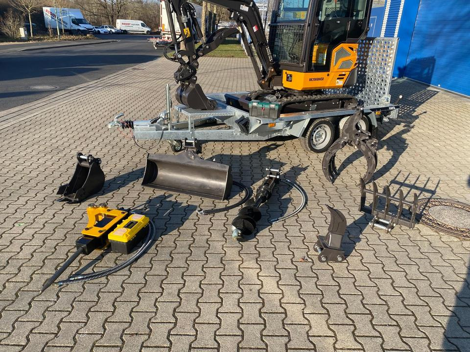 Minibagger BK2000NKSR + Tieflader + Zubehör *INKL.19% MWST*BERGER KRAUS*KUBOTA* KLIMA*SCHWENKARM*VERSTELLFAHRWERK* - Μίνι εκσκαφέας: φωτογραφία 2 Minibagger BK2000NKSR + Tieflader + Zubehör *INKL.19% MWST*BERGER KRAUS*KUBOTA* KLIMA*SCHWENKARM*VERSTELLFAHRWERK* - Μίνι εκσκαφέας: φωτογραφία 2
