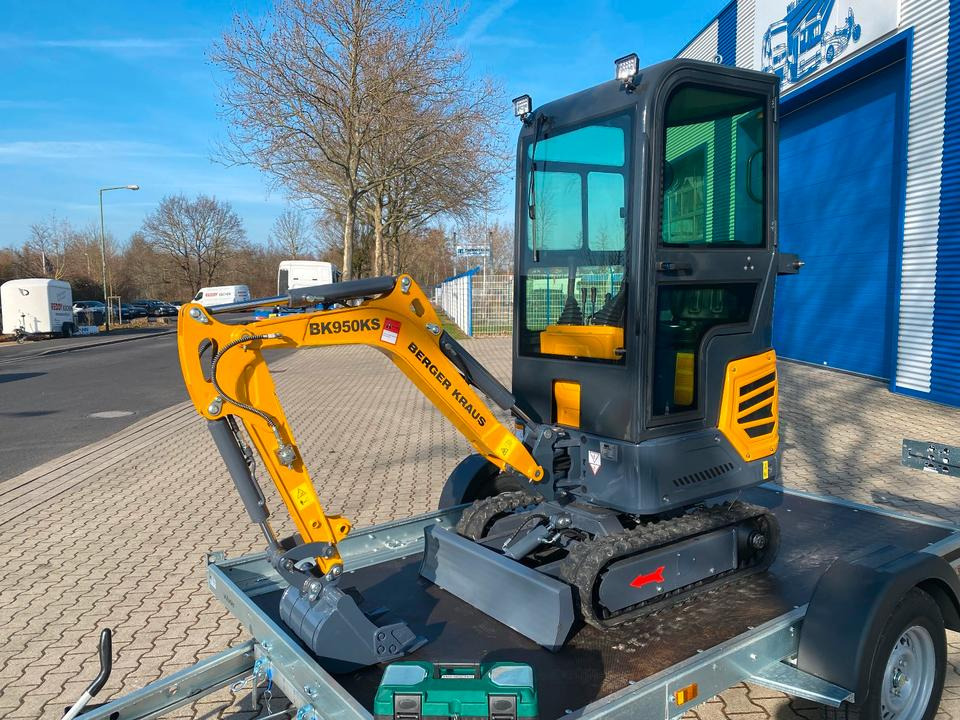 Minibagger BK950KS + Anhänger + Zubehör *INKL.19% MWST*BERGER KRAUS*KABINE*SOFORT!* - Μίνι εκσκαφέας: φωτογραφία 5 Minibagger BK950KS + Anhänger + Zubehör *INKL.19% MWST*BERGER KRAUS*KABINE*SOFORT!* - Μίνι εκσκαφέας: φωτογραφία 5