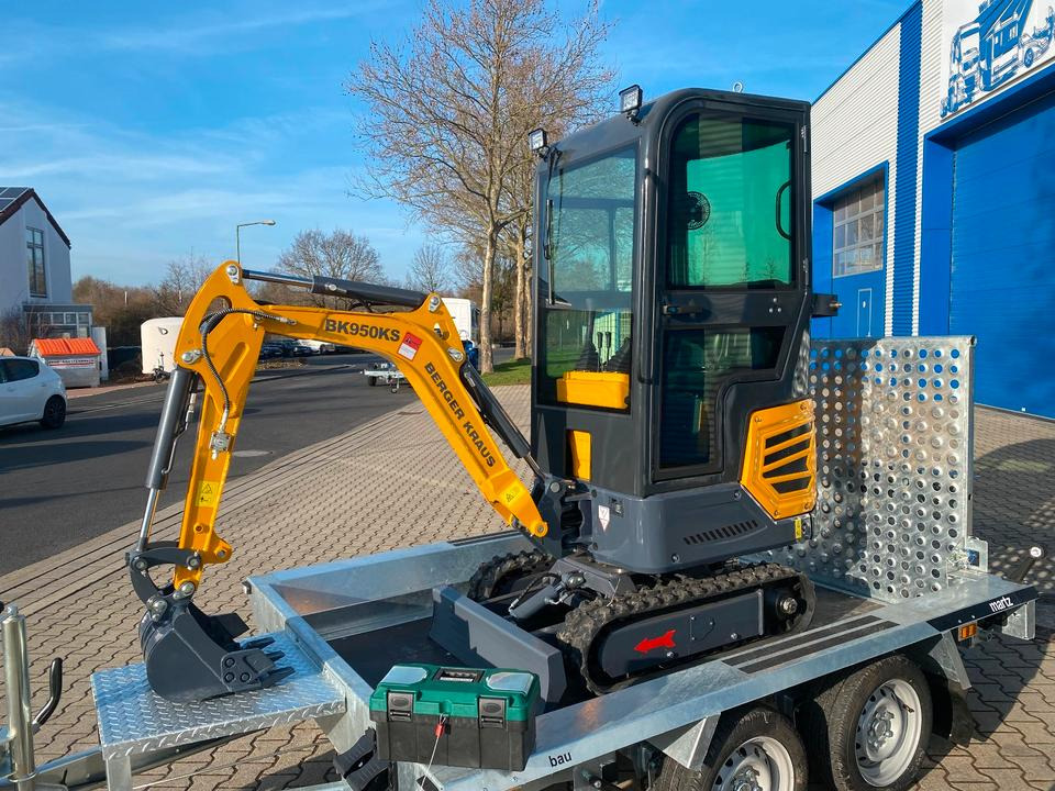 Minibagger BK950KS + Tieflader + Zubehör *INKL.19% MWST*BERGER KRAUS*KABINE*SOFORT!* - Μίνι εκσκαφέας: φωτογραφία 4 Minibagger BK950KS + Tieflader + Zubehör *INKL.19% MWST*BERGER KRAUS*KABINE*SOFORT!* - Μίνι εκσκαφέας: φωτογραφία 4
