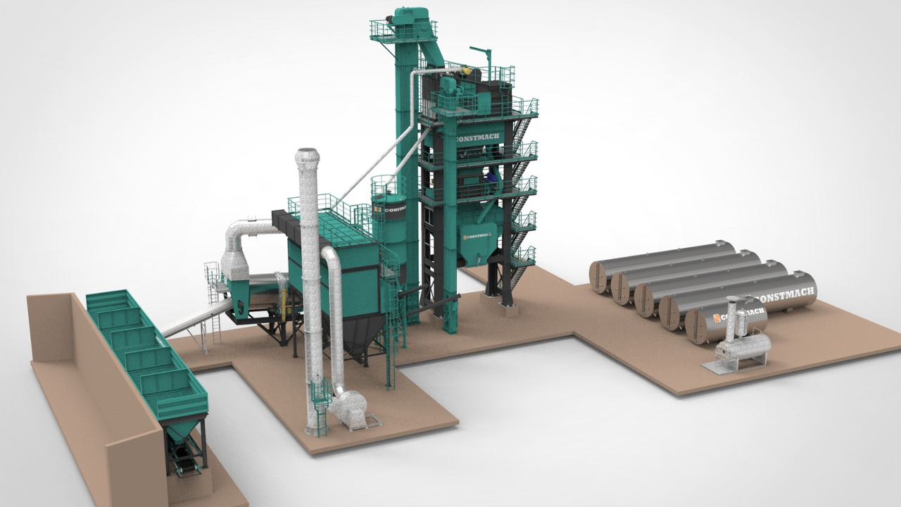 Νέα Εργοστάσιο ασφάλτου Constmach Stationary Asphalt Plant Delivered in Stock 2 Year Warranty: φωτογραφία 9