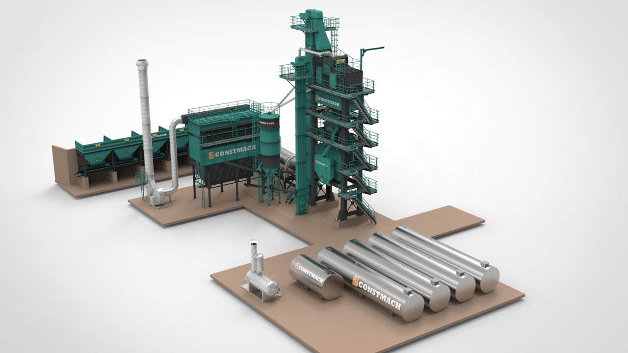 Νέα Εργοστάσιο ασφάλτου Constmach Stationary Asphalt Plant Delivered in Stock 2 Year Warranty: φωτογραφία 11