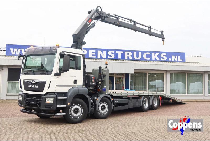 MAN TGS 35.360 Oprijwagen + HIAB 228 E3 Kraan 8x2 - Φορτηγό αυτοκινητάμαξα: φωτογραφία 1 MAN TGS 35.360 Oprijwagen + HIAB 228 E3 Kraan 8x2 - Φορτηγό αυτοκινητάμαξα: φωτογραφία 1