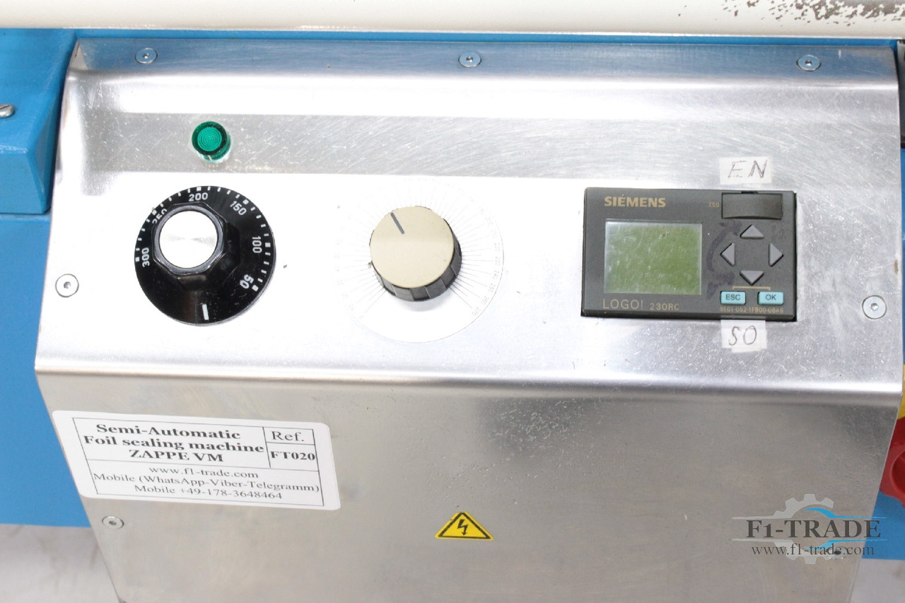 ZAPPE VM - Μηχανή συσκευασίας: φωτογραφία 5 ZAPPE VM - Μηχανή συσκευασίας: φωτογραφία 5