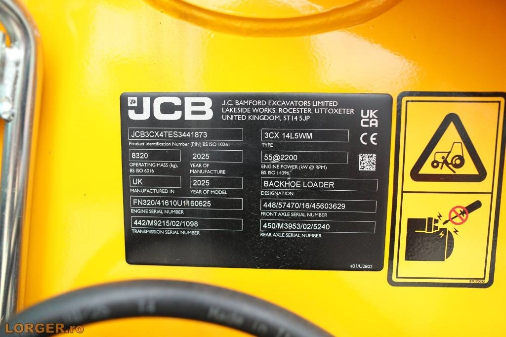 Φορτωτής εκσκαφέας JCB 3 CX - NEW: φωτογραφία 29
