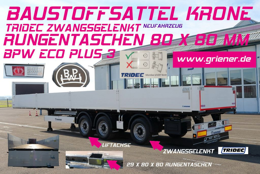 Krone SDP 27/BAUSTOFF/TRIDEC/BPW/RUNGENTASCHEN LIFT Krone SDP 27/BAUSTOFF/TRIDEC/BPW/RUNGENTASCHEN LIFT - Επικαθήμενο πλατφόρμα/ Καρότσα: φωτογραφία 1 Krone SDP 27/BAUSTOFF/TRIDEC/BPW/RUNGENTASCHEN LIFT Krone SDP 27/BAUSTOFF/TRIDEC/BPW/RUNGENTASCHEN LIFT - Επικαθήμενο πλατφόρμα/ Καρότσα: φωτογραφία 1