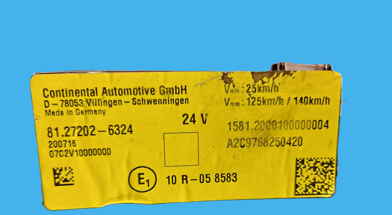 81.27202-6324 LICZNIK ZEGAR MAN 81.27202-6324 MAN Continental D-78053 - Ταμπλό αυτοκινήτου: φωτογραφία 4 81.27202-6324 LICZNIK ZEGAR MAN 81.27202-6324 MAN Continental D-78053 - Ταμπλό αυτοκινήτου: φωτογραφία 4