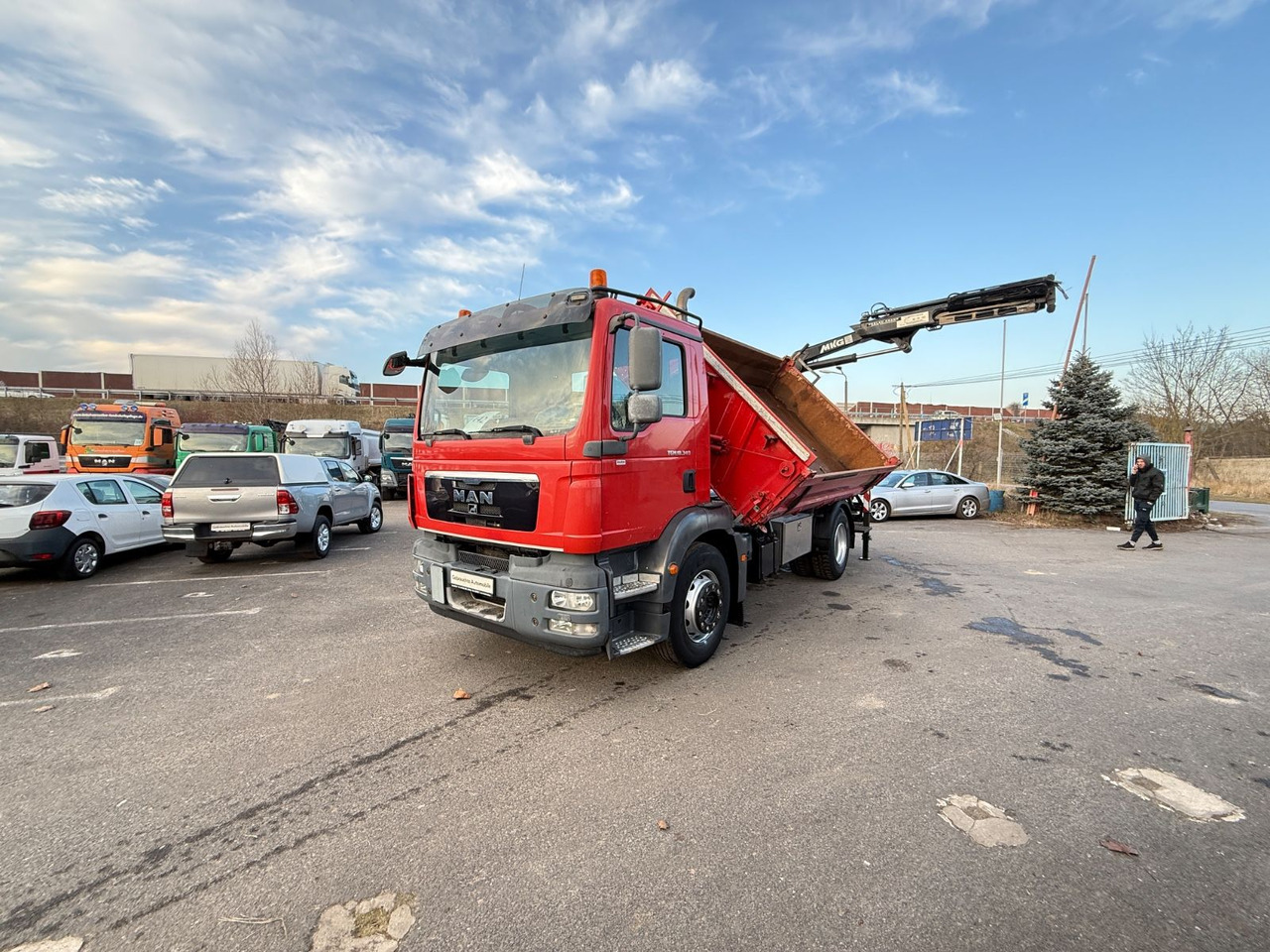 MAN TGM 18.340 Kipper mit Kran - Φορτηγό ανατρεπόμενο, Φορτηγό με γερανό: φωτογραφία 2 MAN TGM 18.340 Kipper mit Kran - Φορτηγό ανατρεπόμενο, Φορτηγό με γερανό: φωτογραφία 2