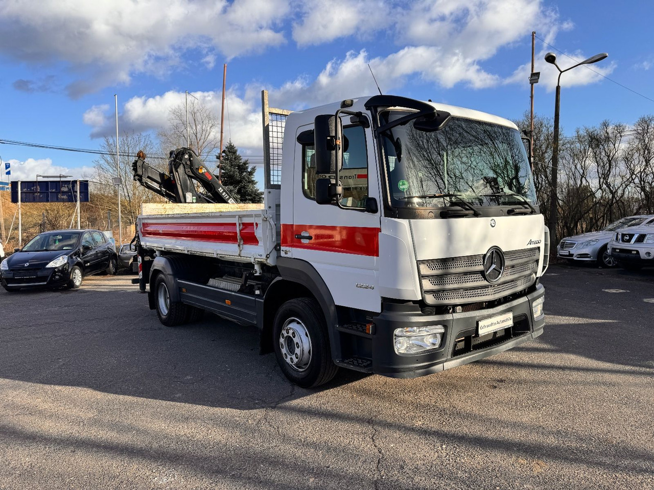 Mercedes-Benz Atego 1224 Kipper - Kran - Φορτηγό ανατρεπόμενο, Φορτηγό με γερανό: φωτογραφία 2 Mercedes-Benz Atego 1224 Kipper - Kran - Φορτηγό ανατρεπόμενο, Φορτηγό με γερανό: φωτογραφία 2