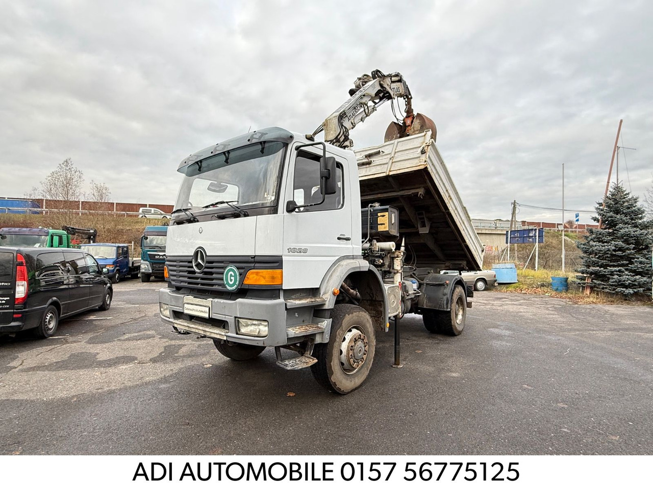 Mercedes-Benz Atego 1828 4x4 Kipper-Kran Atlas - Φορτηγό ανατρεπόμενο, Φορτηγό με γερανό: φωτογραφία 1 Mercedes-Benz Atego 1828 4x4 Kipper-Kran Atlas - Φορτηγό ανατρεπόμενο, Φορτηγό με γερανό: φωτογραφία 1