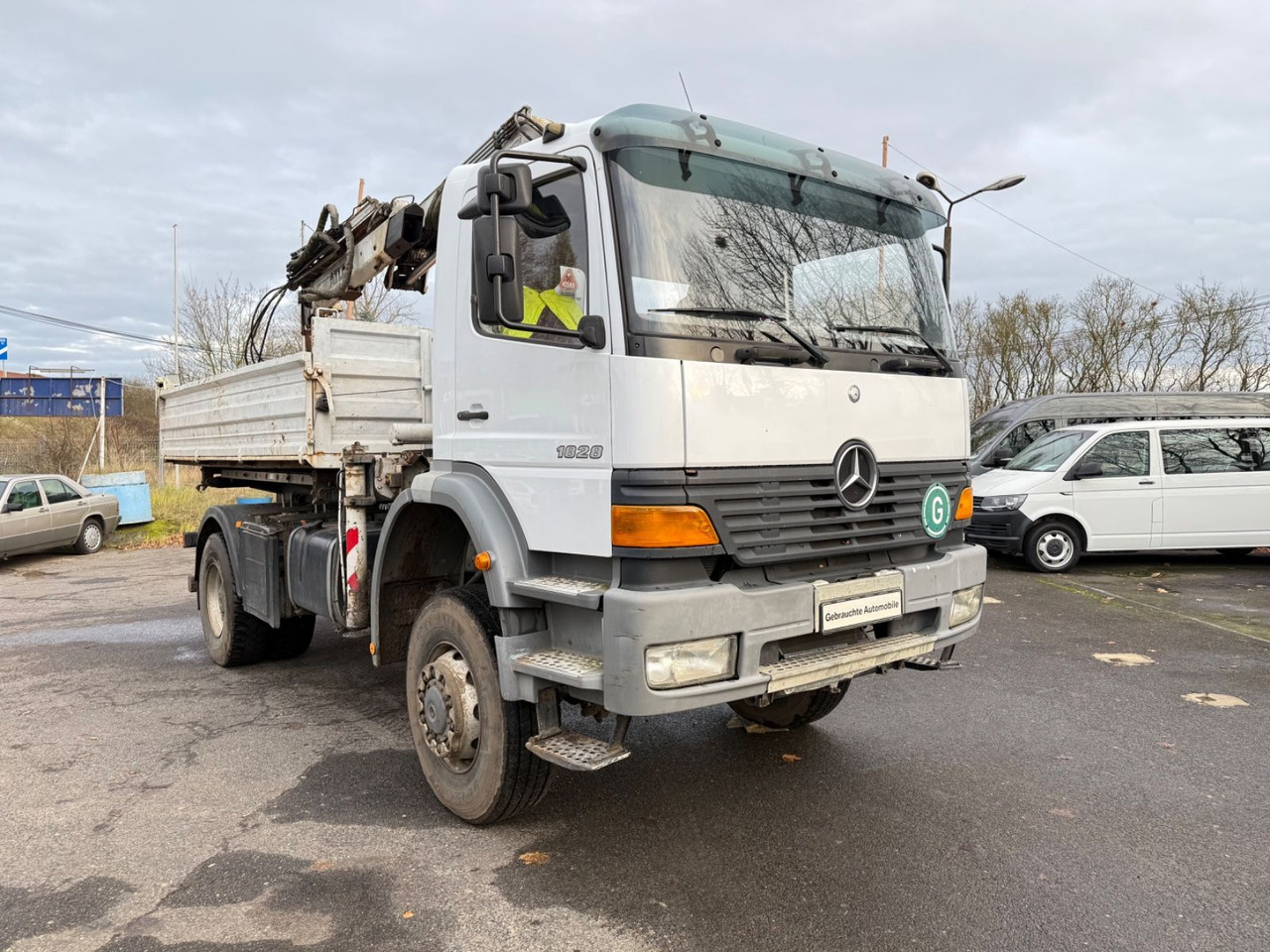 Mercedes-Benz Atego 1828 4x4 Kipper-Kran Atlas - Φορτηγό ανατρεπόμενο, Φορτηγό με γερανό: φωτογραφία 3 Mercedes-Benz Atego 1828 4x4 Kipper-Kran Atlas - Φορτηγό ανατρεπόμενο, Φορτηγό με γερανό: φωτογραφία 3