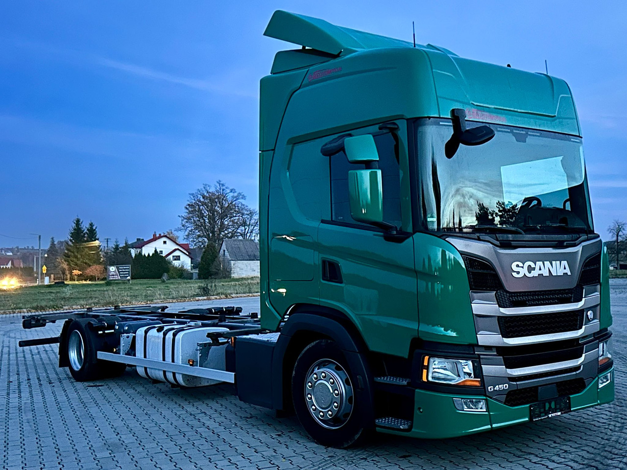 SCANIA G450 / RAMA DO ZABUDOWY / ROZSTAW 5.75 / AUTOMAT / SYPIALKA - Φορτηγό σασί: φωτογραφία 1 SCANIA G450 / RAMA DO ZABUDOWY / ROZSTAW 5.75 / AUTOMAT / SYPIALKA - Φορτηγό σασί: φωτογραφία 1