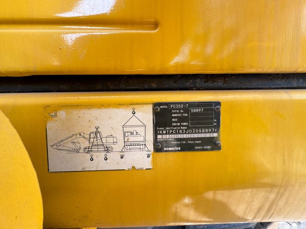 Komatsu PC 350 - Ερπυστριοφόρος εκσκαφέας: φωτογραφία 5 Komatsu PC 350 - Ερπυστριοφόρος εκσκαφέας: φωτογραφία 5