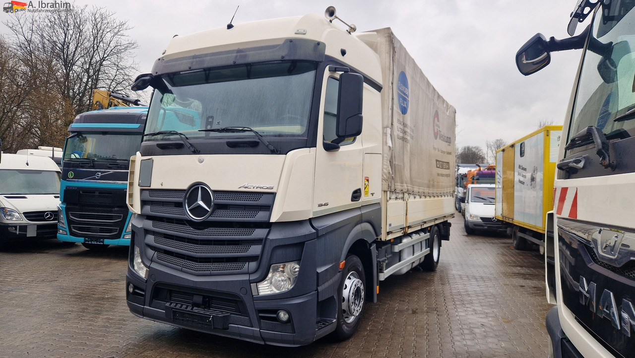 Mercedes-Benz 1845 Retarder Klima, Kühlschrank Edscha, Retarder, LBW, Zustand gut - Φορτηγό μουσαμάς: φωτογραφία 1 Mercedes-Benz 1845 Retarder Klima, Kühlschrank Edscha, Retarder, LBW, Zustand gut - Φορτηγό μουσαμάς: φωτογραφία 1
