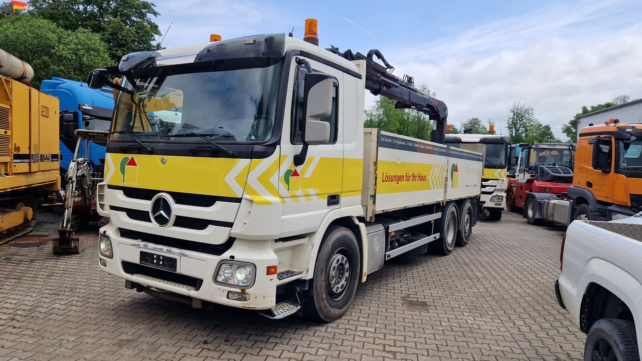 Mercedes-Benz 2541L Baustoff mit HIAB 122, Palettengabel Lift-Lenkachse, mp3 - Φορτηγό με γερανό, Φορτηγό με ανοιχτή καρότσα: φωτογραφία 1 Mercedes-Benz 2541L Baustoff mit HIAB 122, Palettengabel Lift-Lenkachse, mp3 - Φορτηγό με γερανό, Φορτηγό με ανοιχτή καρότσα: φωτογραφία 1