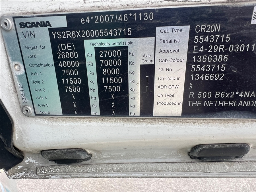 Μίσθωση Scania R500 Scania R500: φωτογραφία 14