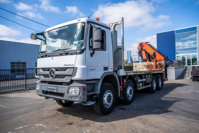 Mercedes ACTROS 3241-MP3+PALFINGER PK 26006/5X+JIB/3X - Φορτηγό με ανοιχτή καρότσα, Φορτηγό με γερανό: φωτογραφία 1 Mercedes ACTROS 3241-MP3+PALFINGER PK 26006/5X+JIB/3X - Φορτηγό με ανοιχτή καρότσα, Φορτηγό με γερανό: φωτογραφία 1
