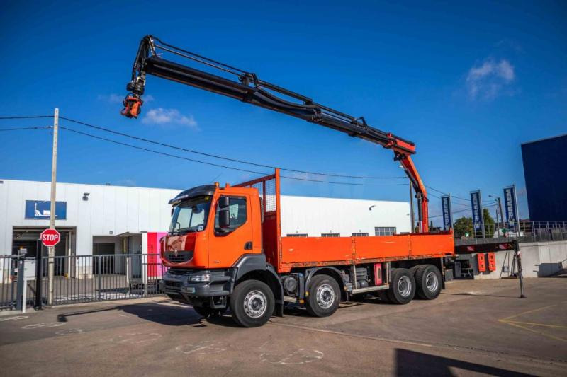 Renault KERAX 380DXI+E5+PK18TM/4EXT - Φορτηγό με ανοιχτή καρότσα, Φορτηγό με γερανό: φωτογραφία 1 Renault KERAX 380DXI+E5+PK18TM/4EXT - Φορτηγό με ανοιχτή καρότσα, Φορτηγό με γερανό: φωτογραφία 1