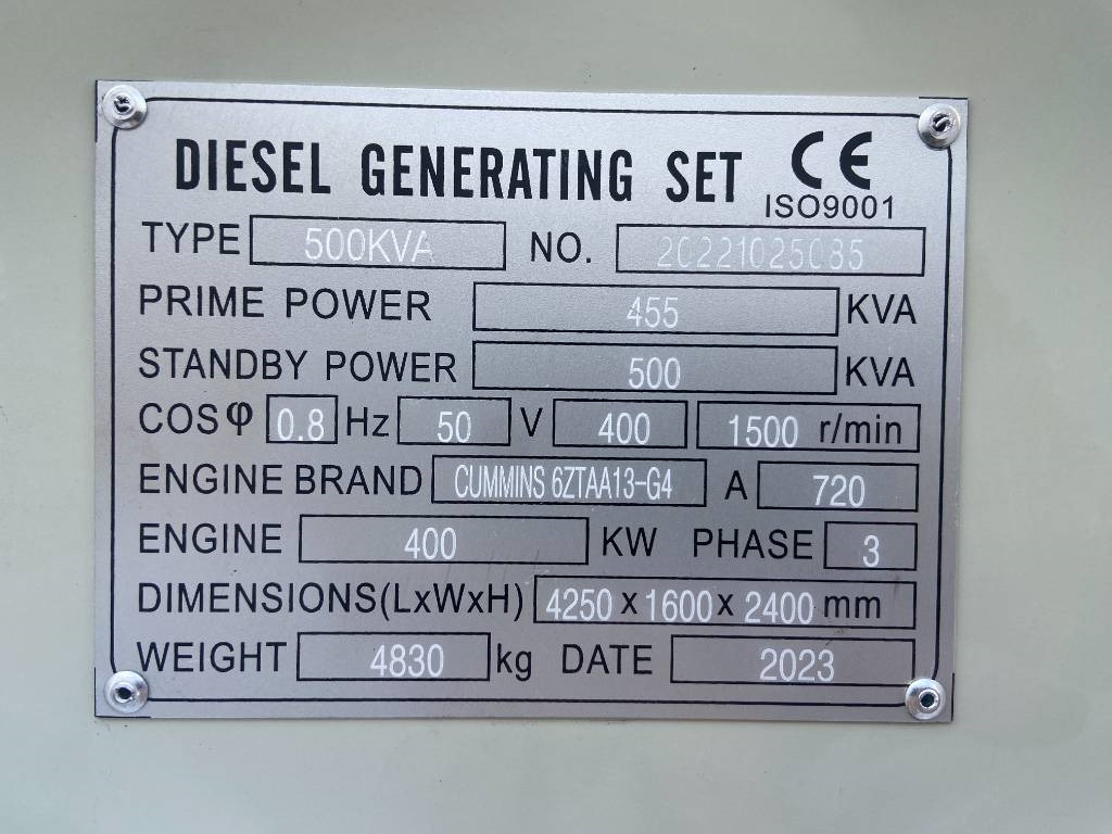 Cummins 6ZTAA13-G4 - 500 kVA Generator - DPX-19845 - Βιομηχανική γεννήτρια: φωτογραφία 4 Cummins 6ZTAA13-G4 - 500 kVA Generator - DPX-19845 - Βιομηχανική γεννήτρια: φωτογραφία 4