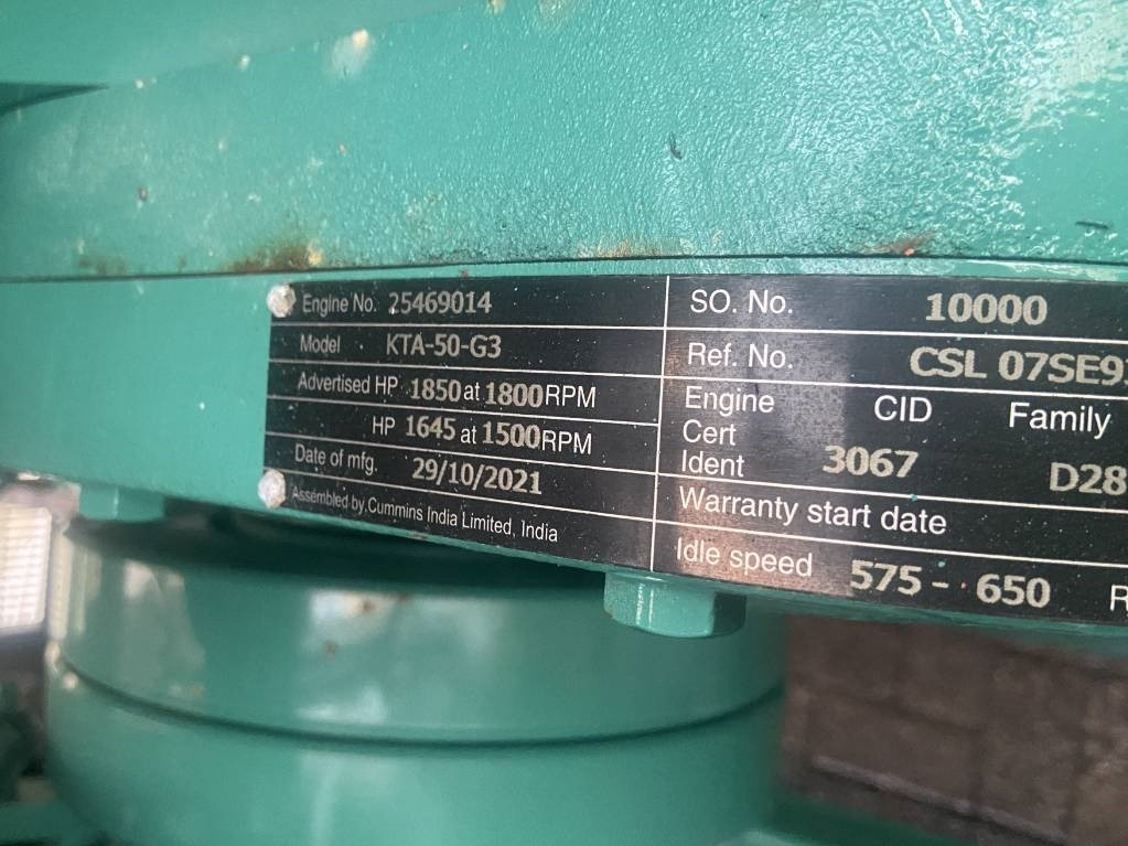 Cummins C1400D5 - 1.400 kVA Generator - DPX-18532-O - Βιομηχανική γεννήτρια: φωτογραφία 4 Cummins C1400D5 - 1.400 kVA Generator - DPX-18532-O - Βιομηχανική γεννήτρια: φωτογραφία 4