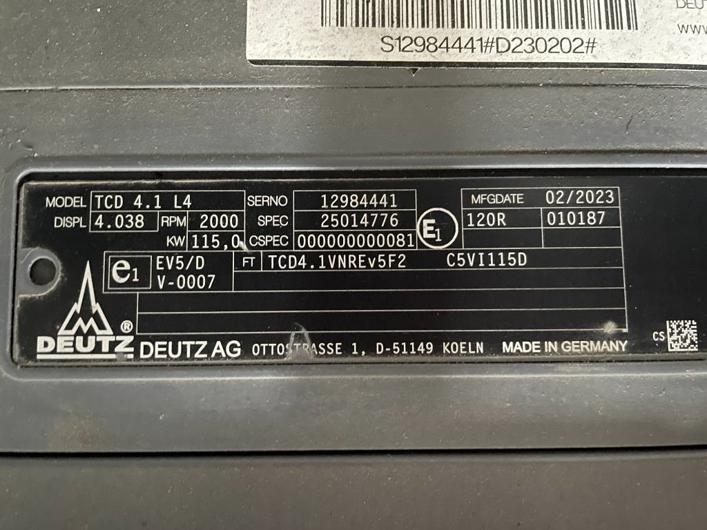 Νέα Βιομηχανική γεννήτρια Deutz TCD4.1L4 - 105 kVA Stage V Generator - DPX-19011: φωτογραφία 17