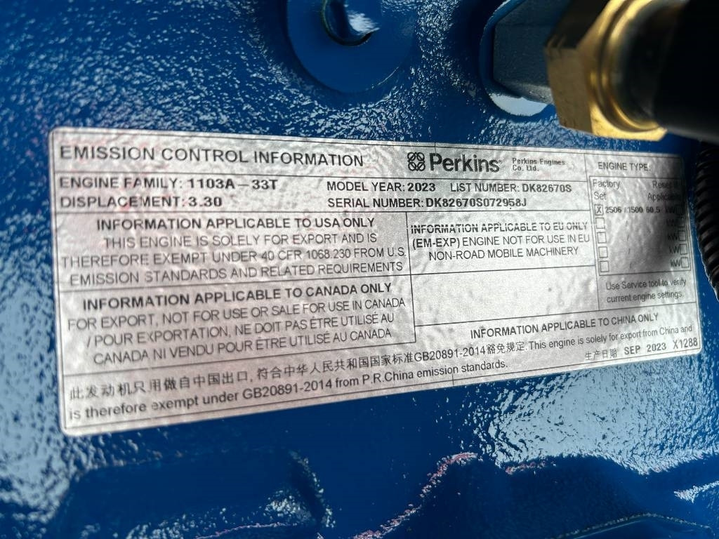 Νέα Βιομηχανική γεννήτρια FG Wilson P55-3 - 55 kVA Genset - DPX-16005: φωτογραφία 9