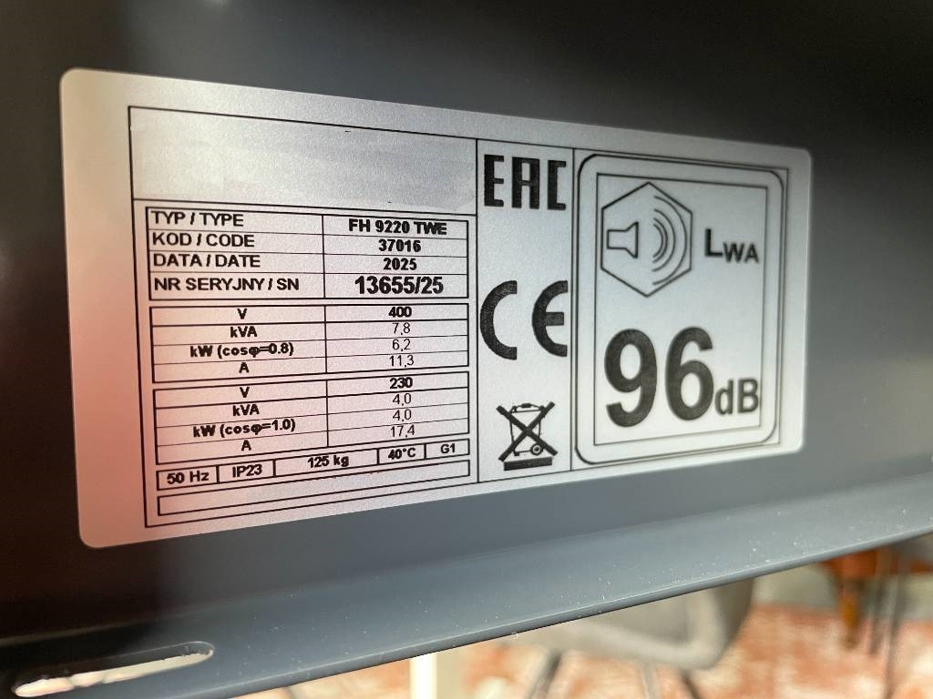Honda FH9220TWE - 8.7 kVA generator - DPX-17965 - Βιομηχανική γεννήτρια: φωτογραφία 5 Honda FH9220TWE - 8.7 kVA generator - DPX-17965 - Βιομηχανική γεννήτρια: φωτογραφία 5