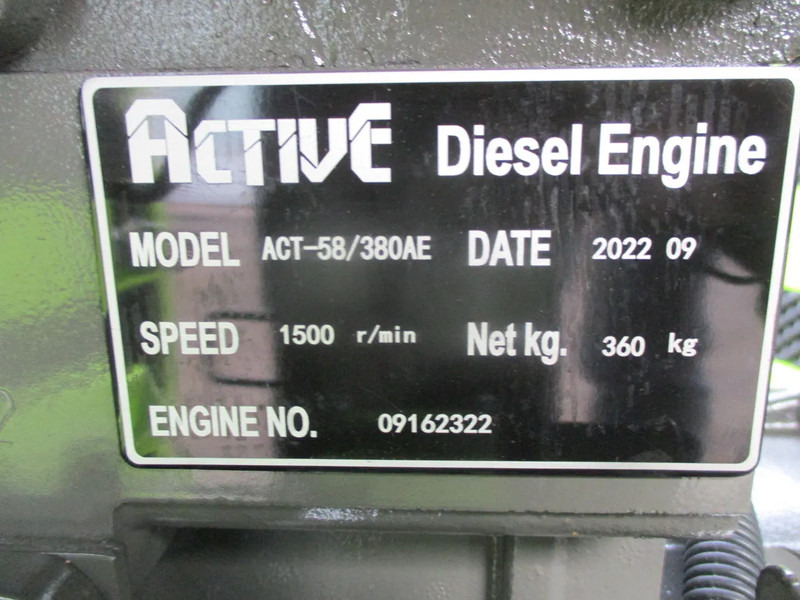 Νέα Βιομηχανική γεννήτρια Active ACT-58/380AE , New Diesel generator , 48 KVA , 3 Phase , 2 Pieces in stock: φωτογραφία 14
