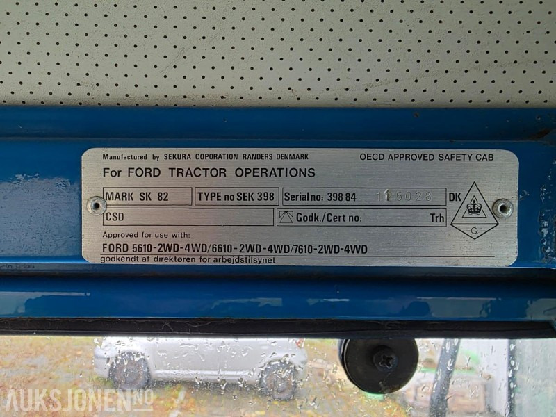Τρακτέρ 1986 FORD 6610 TRAKTOR KUN 3200 TIMER: φωτογραφία 14 Τρακτέρ 1986 FORD 6610 TRAKTOR KUN 3200 TIMER: φωτογραφία 14