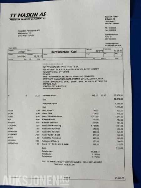 Γεωργικά μηχανήματα 2003 Hakkipilke 1x37 Easy 37 - vedmaksin - mva fri: φωτογραφία 6