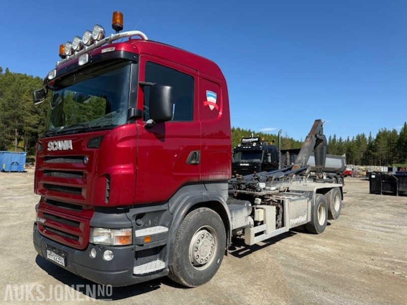 2004 Scania R-serie krokbil med multilift hlz26m krok - Φορτηγό φόρτωσης γάντζου: φωτογραφία 1 2004 Scania R-serie krokbil med multilift hlz26m krok - Φορτηγό φόρτωσης γάντζου: φωτογραφία 1