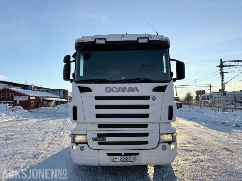 2004 Scania R420 6X2 Kranbil - HMF 1430 kran - NY EU! - Φορτηγό με γερανό: φωτογραφία 2 2004 Scania R420 6X2 Kranbil - HMF 1430 kran - NY EU! - Φορτηγό με γερανό: φωτογραφία 2