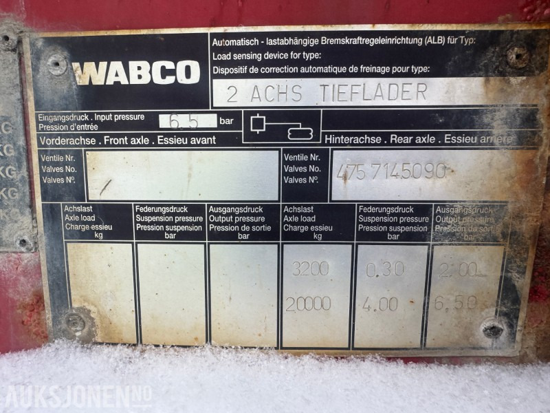 2005 Hrd 2-Akslet Semitrailer uttskyt bak og kile for tvangsstyring - Τρέιλερ: φωτογραφία 3 2005 Hrd 2-Akslet Semitrailer uttskyt bak og kile for tvangsstyring - Τρέιλερ: φωτογραφία 3