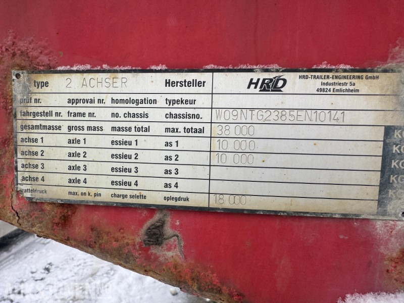 2005 Hrd 2-Akslet Semitrailer uttskyt bak og kile for tvangsstyring - Τρέιλερ: φωτογραφία 4 2005 Hrd 2-Akslet Semitrailer uttskyt bak og kile for tvangsstyring - Τρέιλερ: φωτογραφία 4