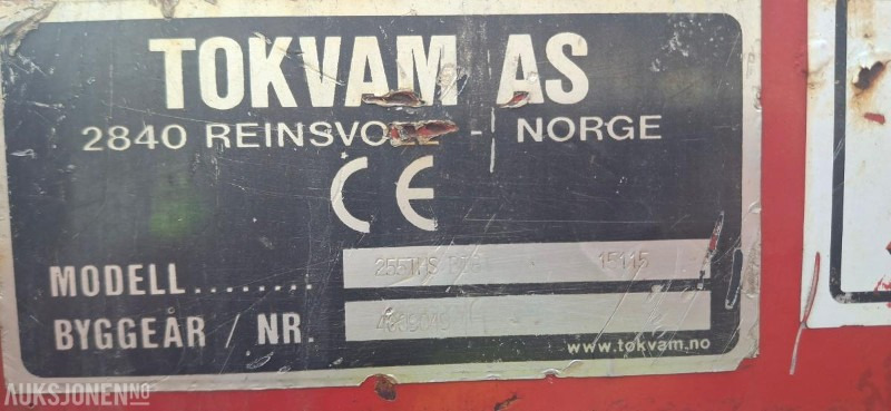 2007 Tokvam 255 THS big 2 trinns fres - Γεωργικά μηχανήματα: φωτογραφία 3 2007 Tokvam 255 THS big 2 trinns fres - Γεωργικά μηχανήματα: φωτογραφία 3