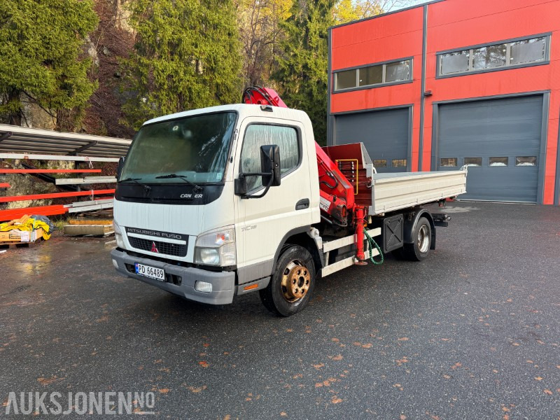 2008 Fuso Canter 7C18 - kranbil med 3-veis tipp - Atlas AK601.3 kran - EU-godkjent til 05/2026 - Φορτηγό με γερανό: φωτογραφία 1 2008 Fuso Canter 7C18 - kranbil med 3-veis tipp - Atlas AK601.3 kran - EU-godkjent til 05/2026 - Φορτηγό με γερανό: φωτογραφία 1
