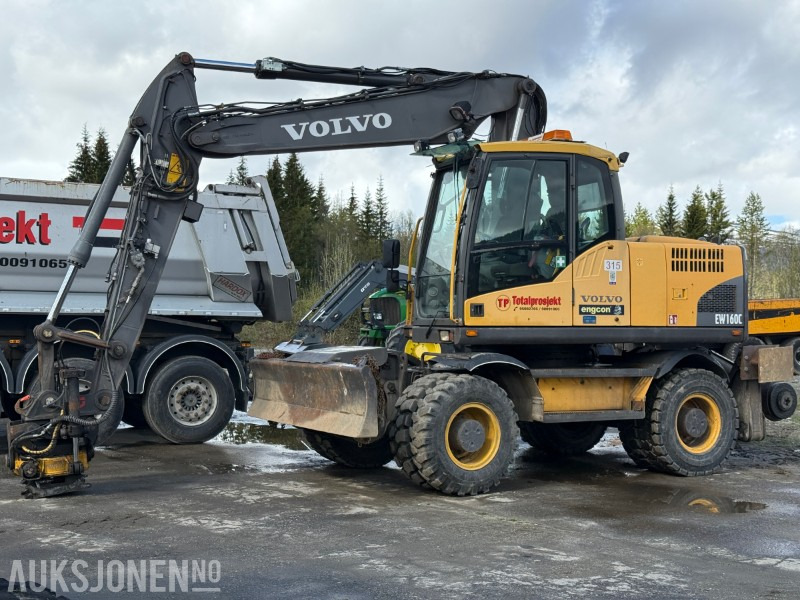 2008 Volvo EW160C hjulgraver - jernbanerigget - tiltrotator - Εκσκαφέας: φωτογραφία 1 2008 Volvo EW160C hjulgraver - jernbanerigget - tiltrotator - Εκσκαφέας: φωτογραφία 1