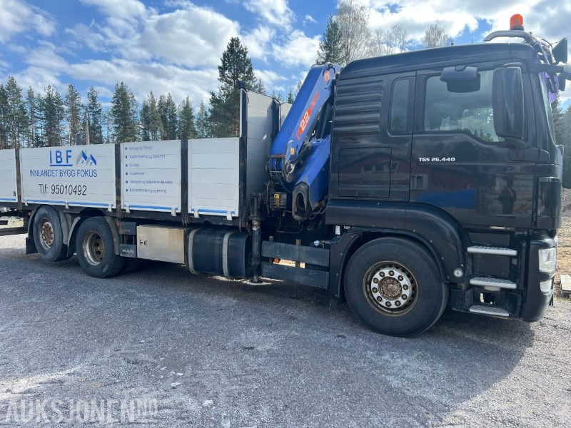 2010 MAN TGS 26.440 KRANBIL PM 22SP KRAN MED FJERNKONTROLL - Φορτηγό με γερανό: φωτογραφία 4 2010 MAN TGS 26.440 KRANBIL PM 22SP KRAN MED FJERNKONTROLL - Φορτηγό με γερανό: φωτογραφία 4