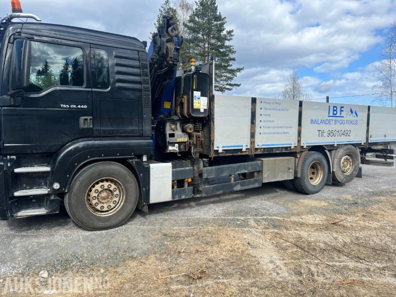 2010 MAN TGS 26.440 KRANBIL PM 22SP KRAN MED FJERNKONTROLL - Φορτηγό με γερανό: φωτογραφία 5 2010 MAN TGS 26.440 KRANBIL PM 22SP KRAN MED FJERNKONTROLL - Φορτηγό με γερανό: φωτογραφία 5