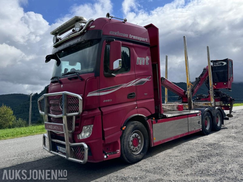 2014 Mercedes-Benz Actros 2663 - 6x4 - Tømmerbil med Palfinger Epsilon Tømmerkran med hytte - Navreduksjon - Φορτηγό ξυλείας, Φορτηγό με γερανό: φωτογραφία 1 2014 Mercedes-Benz Actros 2663 - 6x4 - Tømmerbil med Palfinger Epsilon Tømmerkran med hytte - Navreduksjon - Φορτηγό ξυλείας, Φορτηγό με γερανό: φωτογραφία 1