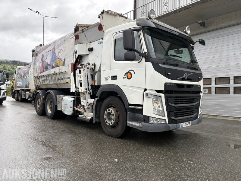 2014 Volvo FM420 EURO 6 sidelaster / komprimatorbil / renovasjonsbil - leveres med ny EU godkjenning - Απορριμματοφόρο: φωτογραφία 2 2014 Volvo FM420 EURO 6 sidelaster / komprimatorbil / renovasjonsbil - leveres med ny EU godkjenning - Απορριμματοφόρο: φωτογραφία 2