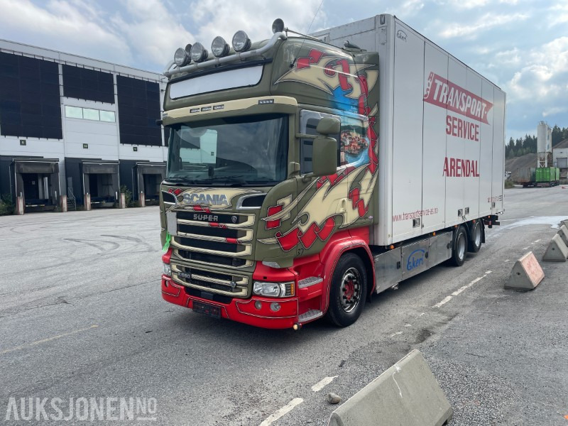 2017 Scania R-580 Ekeriskap m/full sideåpning og 2t bakløfter - Φορτηγό κόφα: φωτογραφία 3 2017 Scania R-580 Ekeriskap m/full sideåpning og 2t bakløfter - Φορτηγό κόφα: φωτογραφία 3